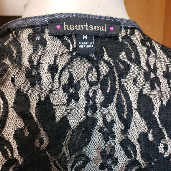 Heartsole Vest Shirt Lace Back M Vest only - Picture 5 of 7